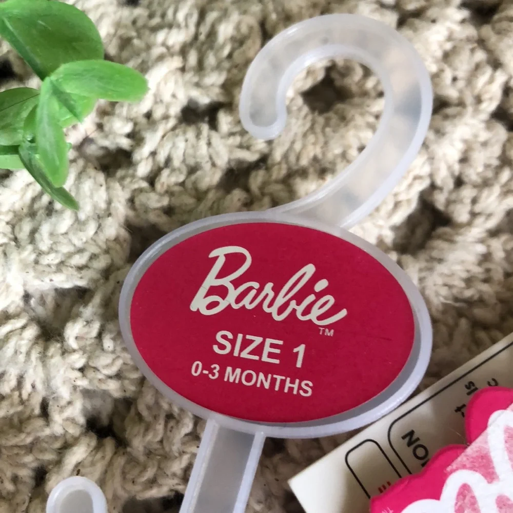 Barbie Pink Fuzzy INFANT Slide Sandals